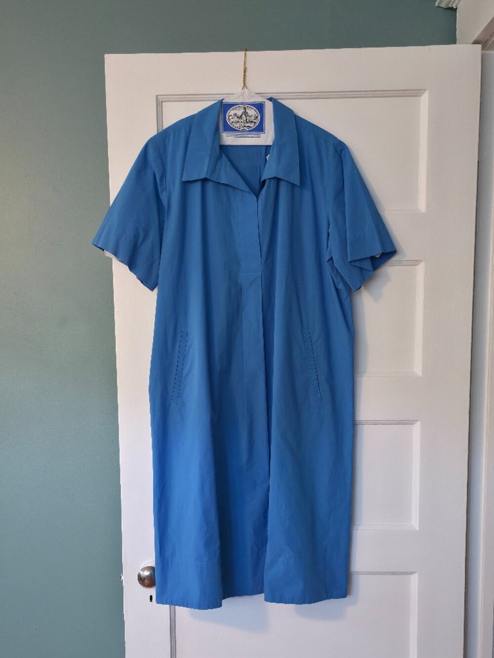 Barely Worn - Eileen Fisher Classic Organic Cotton Poplin Midi Shirtdress